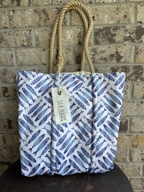 Sea Bags of Maine Medium Fish Print Tote